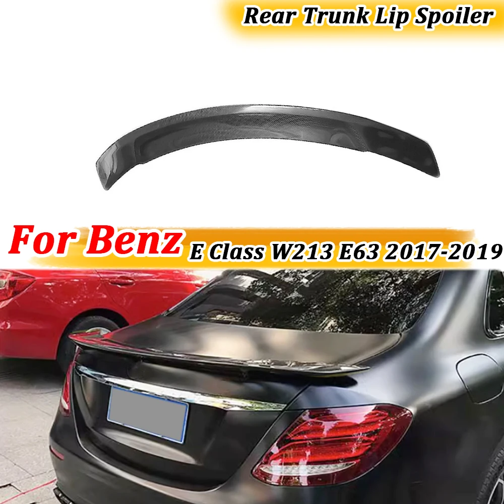 

Carbon Fiber Rear Trunk Spoiler Wing External Decoration for Benz E Class W213 E63 AMG Sedan 2017 2018 2019 FRP Car Accessoreies