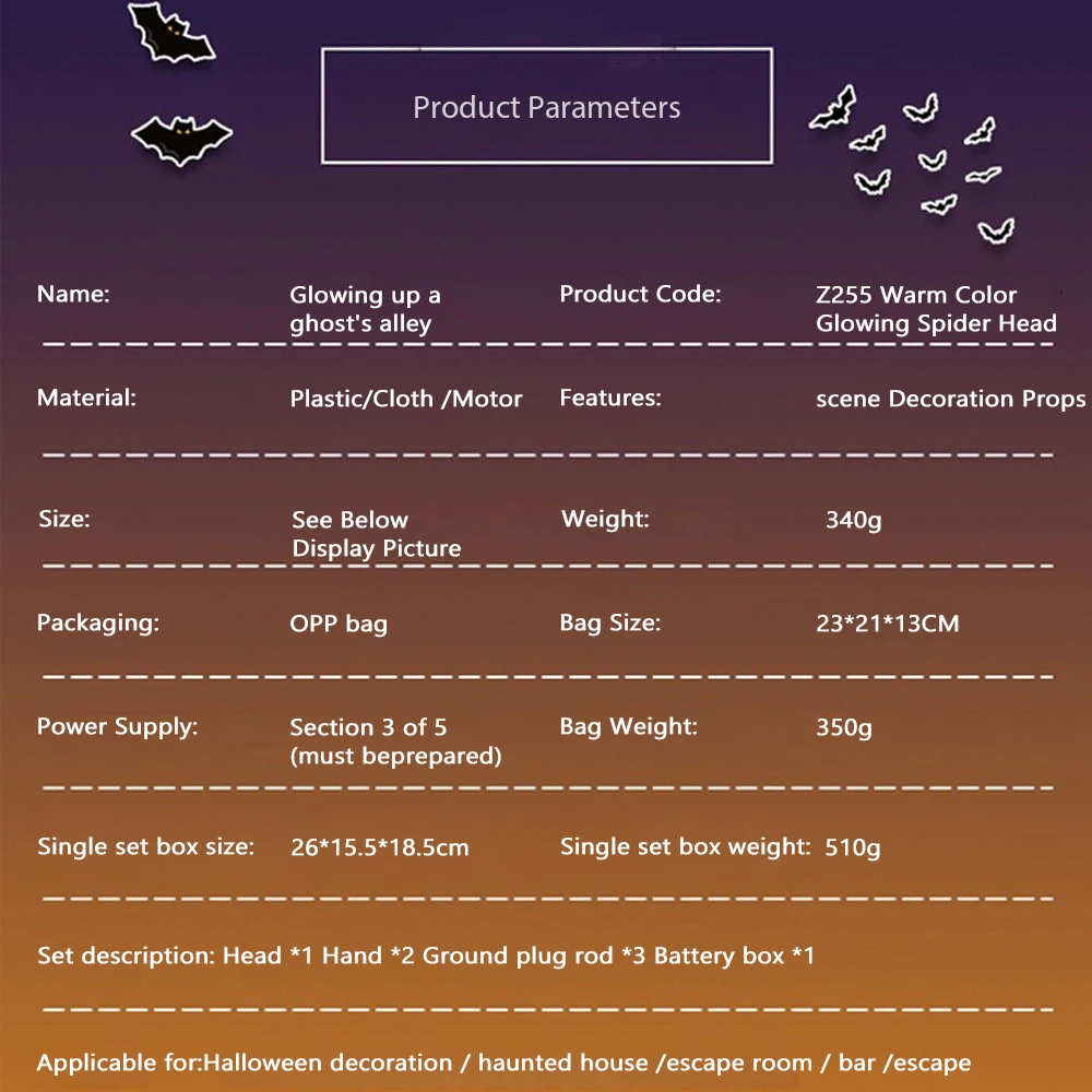 1PC Halloween Creepy Ghost Horror Ornament Glowing Skeleton Ground Plug Hands Set Warm Light Skeleton Decoration Street Lamp