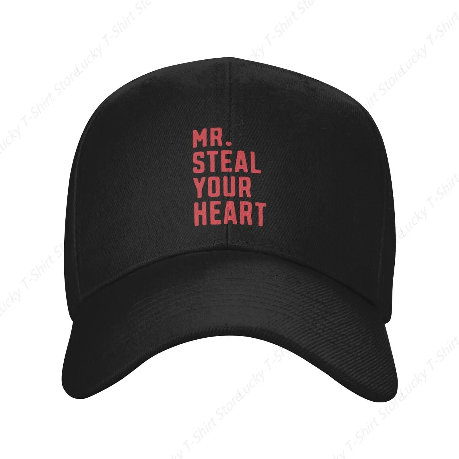 Mr Steal Your Heart Funny Valentines Day Baseball Caps  Travel Hat Gifts for Girlfriends Cool 80s Vintage Denim Adjustable Hats