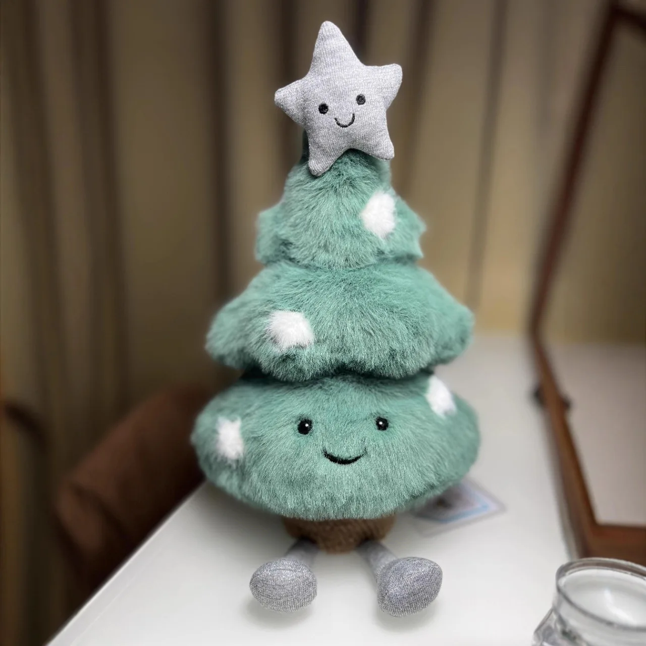 2025 Jc عيد الميلاد جديد الشتاء ندفة الثلج ألعاب من نسيج مخملي دمية دمية مهدئا دمية فتاة غرفة الديكور أفخم دمية طفل هدية الكريسماس