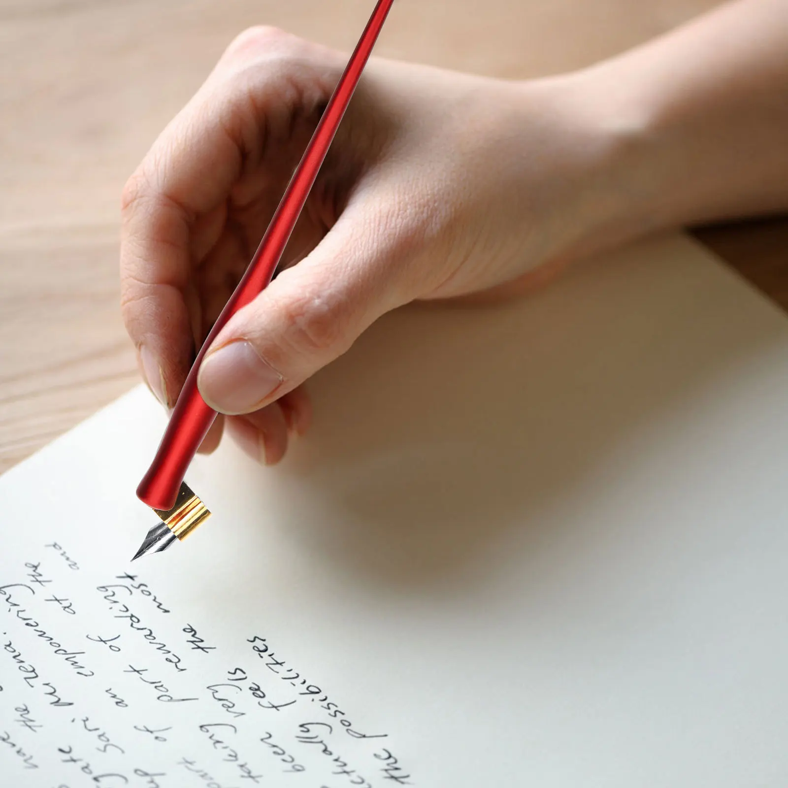 

2 шт., держатель для перьев для каллиграфической ручки, косой винтажный дизайн, удобная ручка, декоративный подарок для письма, колонковое сверло