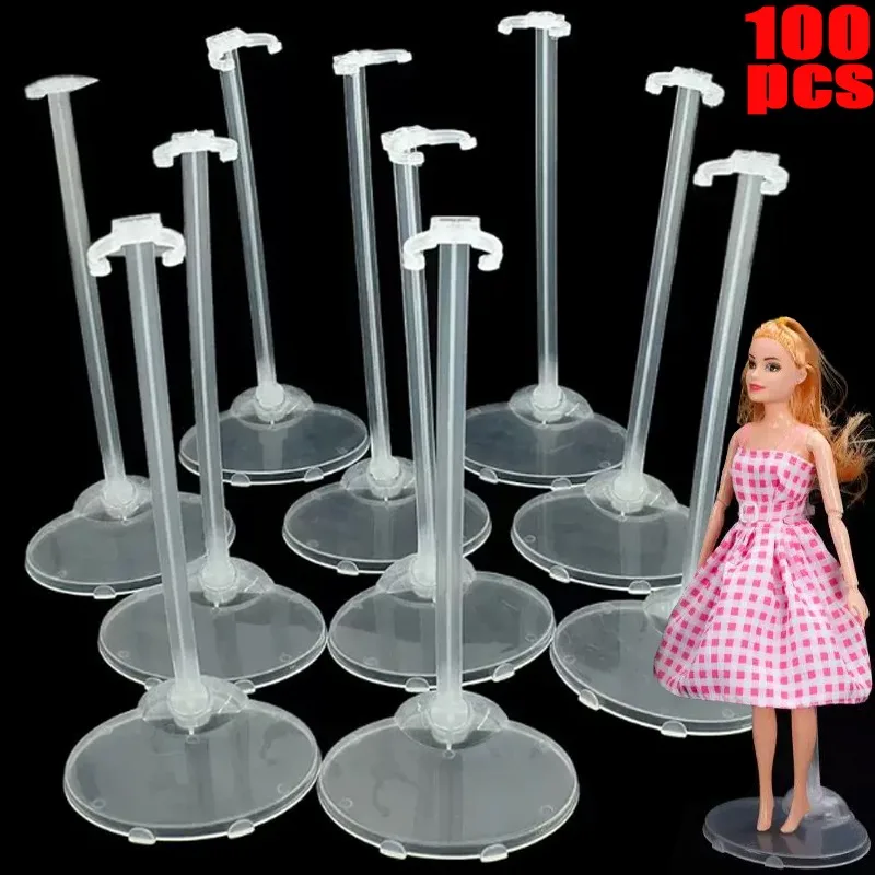 10-100PCS Translucence Dolls Stand High Quality Figure Display Holder Toy Model Accessories