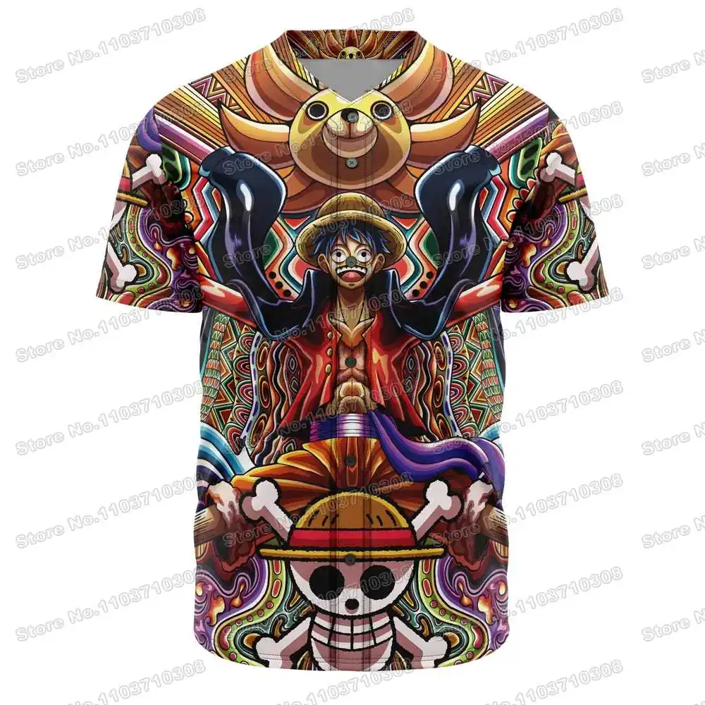 Sanji chopper dos desenhos animados anime jogo personalizável beisebol golfe pesca acampamento camisa camiseta impressão número de nome pessoal