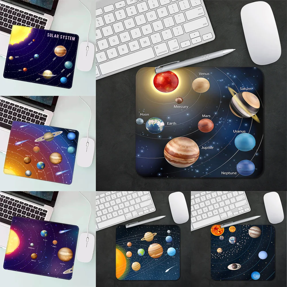 Universe Planets Gaming Mouse Pad XS Small Mousepad For PC Gamer Desktop Decoration Office Mouse Mat Deskmat Rug