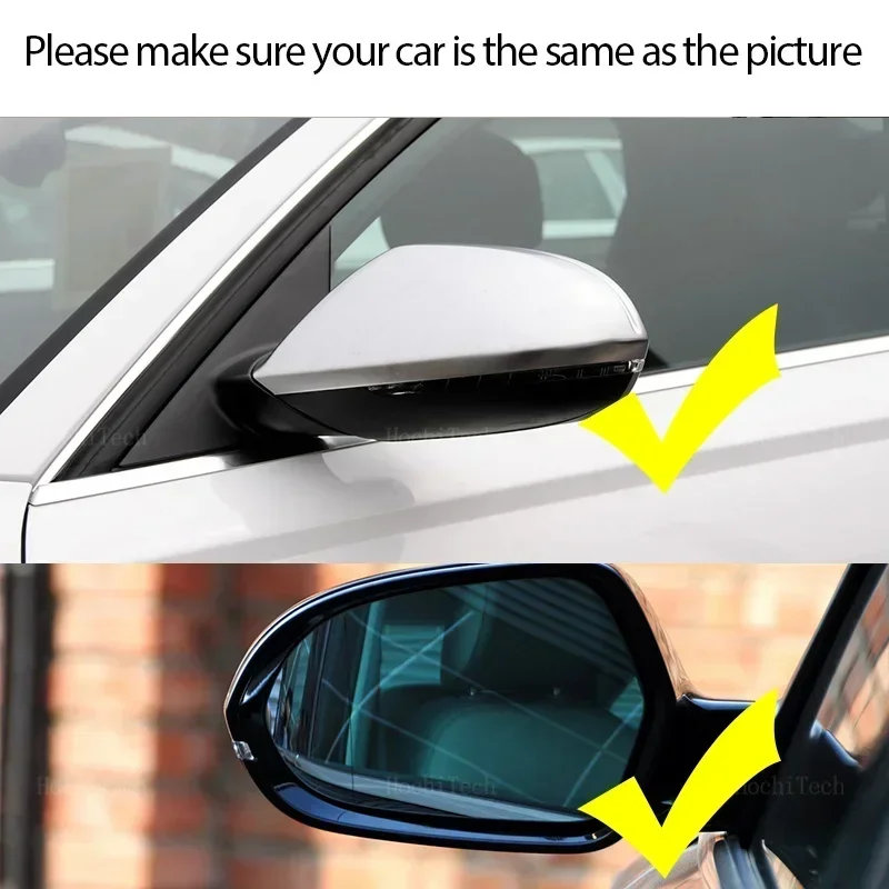 Carbon Fiber Style Black Rearview Side Mirror cover Caps for Audi A6 S6 RS6 C7 C7.5 2011 2012 2013 2014 2015 2016 2017 2018
