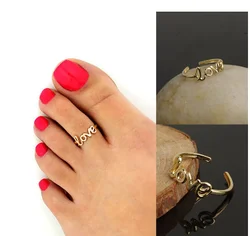 New Personalized Custom Name Toe Ring Customized Letter Ring Stainless Gold Custom Jewlery Gift