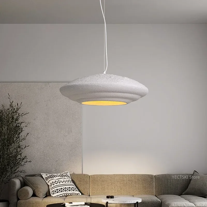 GHEUVNJ Japanese retro bedroom, study, shell pendant light, Italian restaurant, homestay, minimalist personalized light home