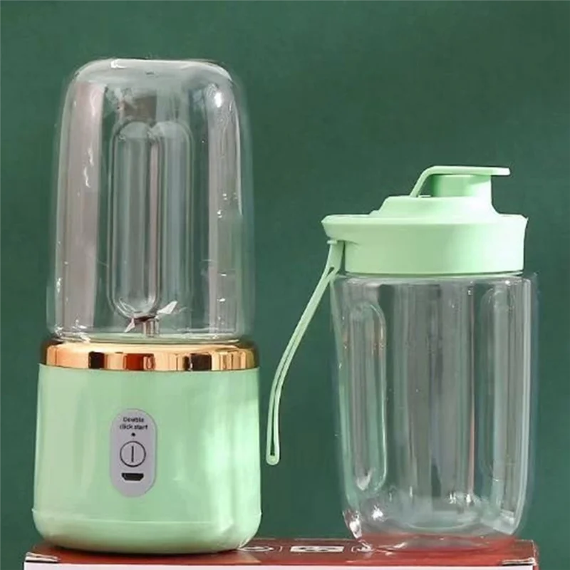 Liquidificador portátil recarregável do smoothie da lâmina do copo-6 do espremedor A005-USB em caixa de aço inoxidável