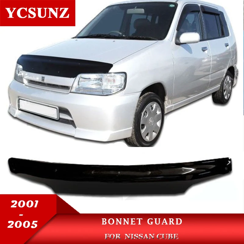 

Bonnet Guard Protector For Nissan Cube 2001 2002 2003 2004 2005 Front Bug Shield Hood Deflector Car Accessories