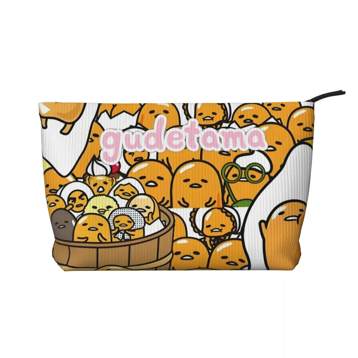 

Custom Cartoon Gudetama Anime Travel Cosmetic Bag for Women Toiletry Makeup Organizer Lady Beauty Storage Dopp Kit