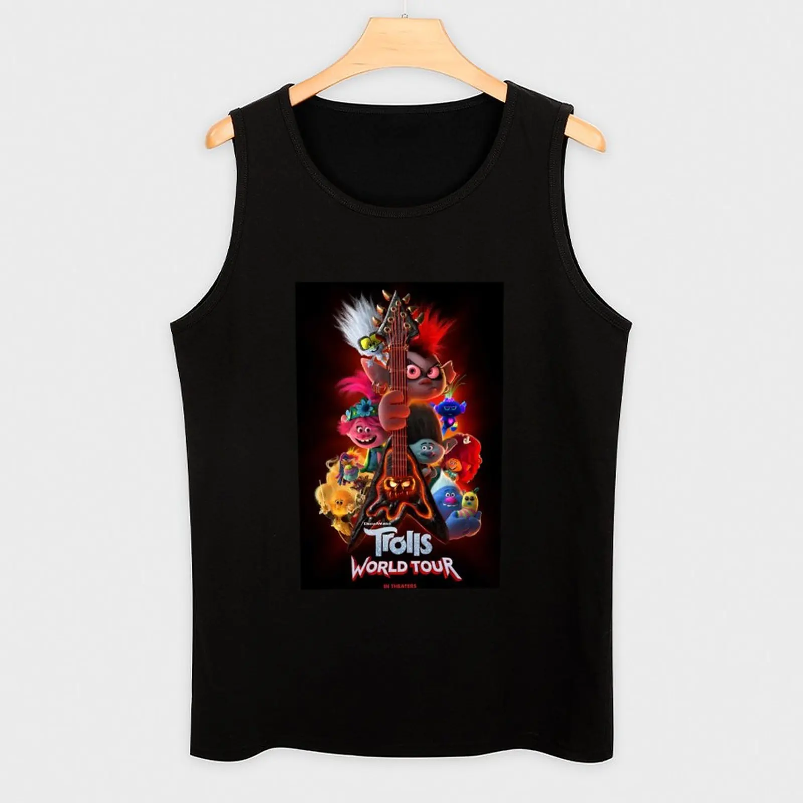 Trolls World Tour Tank Top Creative Graphic Tank Top Art Print Sleeveless Shirt view 3
