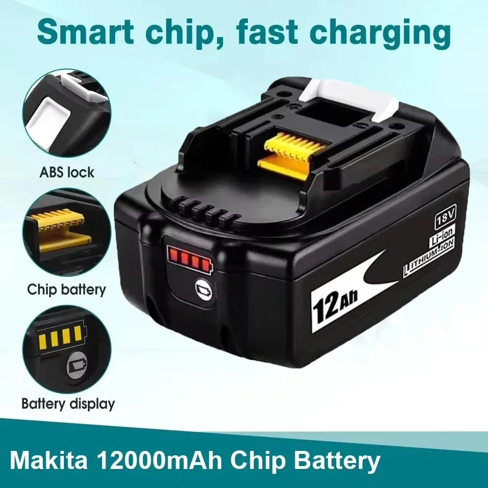 100% Original Makita Rechargeable LED li-ion Battery，for LXT BL XPT DDF487 DTD173 DTW700 DGA404 18V Power Tools Replacement