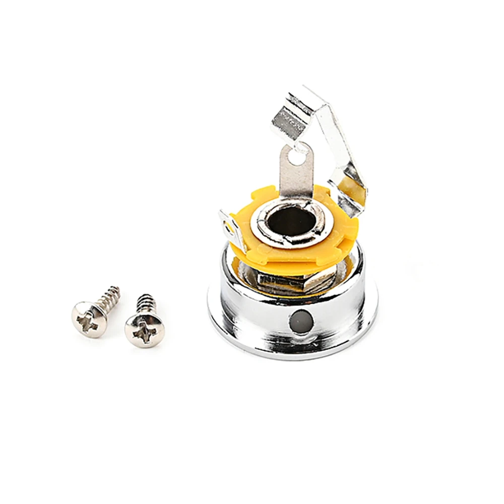 텔레캐스터 일렉트릭 기타 부품용 소켓 잭 플레이트 거치대, 6.35mm 1/4 인치