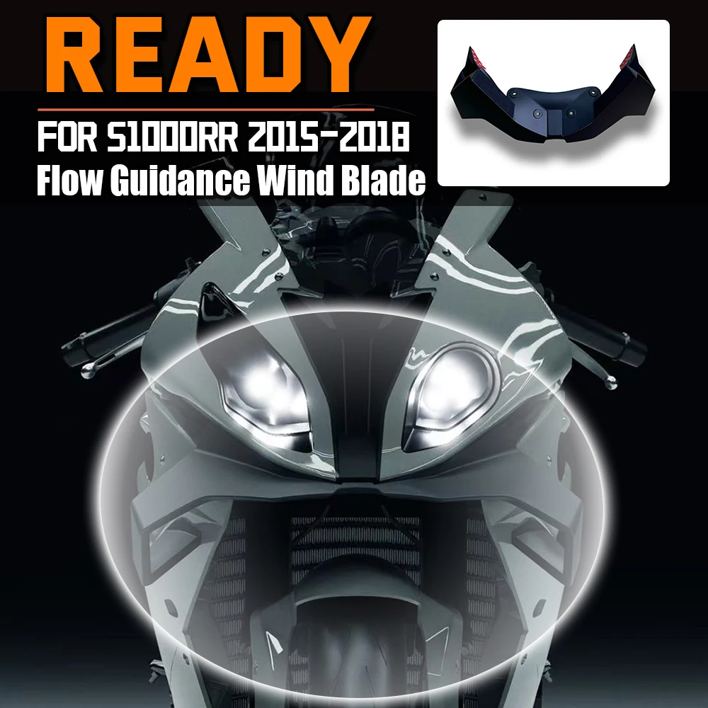 

For BMW S1000RR 2015-2018 Wind Wing Cover Cone Aerodynamics Fairing Winglets S 1000 RR Motorcycle Front Lip