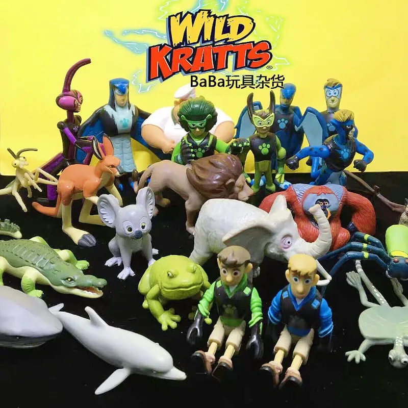 Wilds Kratts Action Figures Martin Kratt Aviva Corcovado Koki Jimmy Z Dolls Cartoon Model Toy Collectible Ornament Children Gift