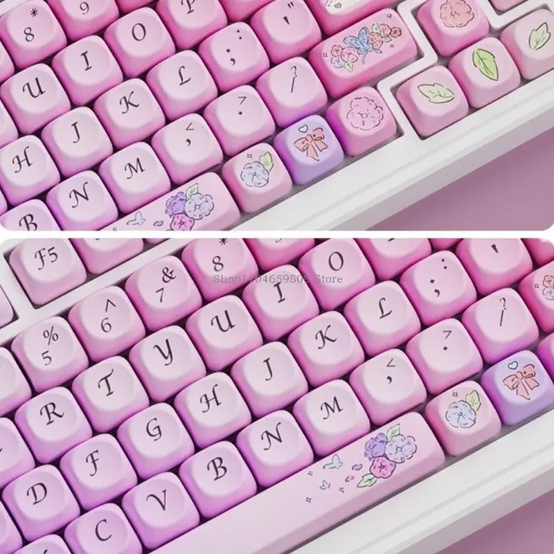 Copritasti per computer stampati a sublimazione Colorfast con immagini fiori per tastiere