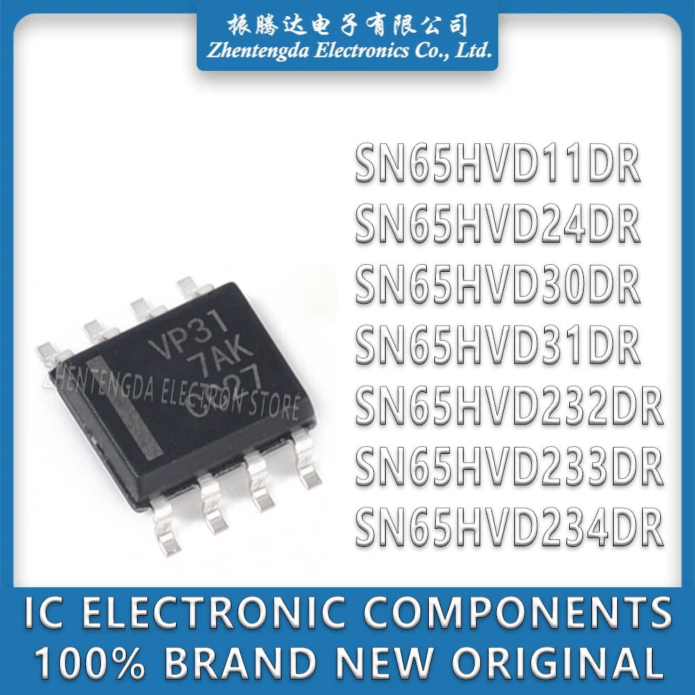 SN65HVD11DR SN65HVD24DR SN65HVD30DR SN65HVD31DR SN65HVD232DR SN65HVD233DR SN65HVD234DR SN65HVD SN65 SN IC Chip SOIC-8