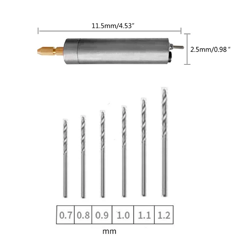 Bor Mini untuk Ukiran, Pengeboran Pemotong, Pembersih Pemoles, Kerajinan DIY USB