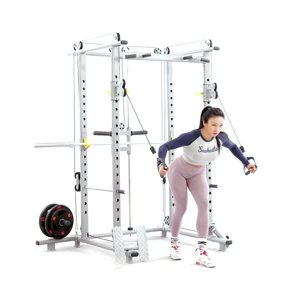 

Home gym Squat rack strength training gym equipment mutli function station fitness equipment smith machine