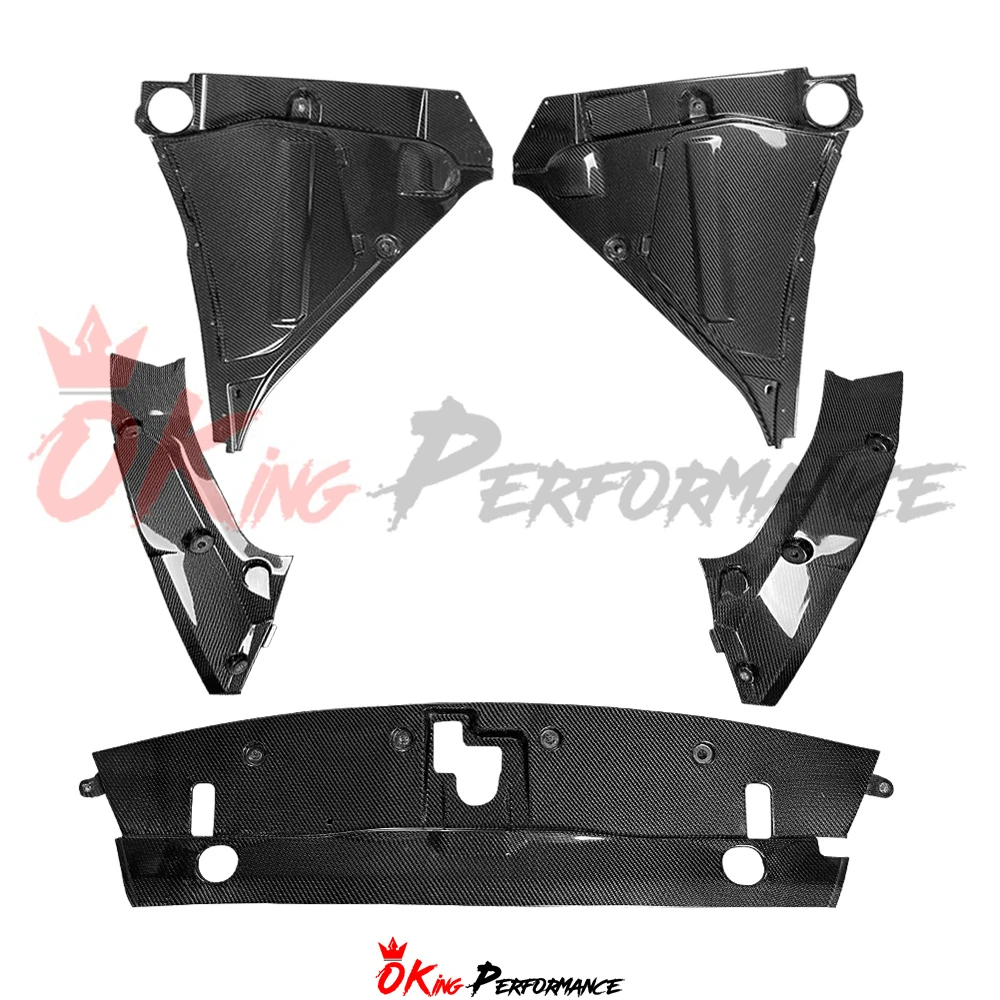 

Охлаждающая пластина из сухого углеродного волокна и крышка батарейного отсека, комплекты для уборки двигателя, панели для Nissan R35 GTR 2008-2026