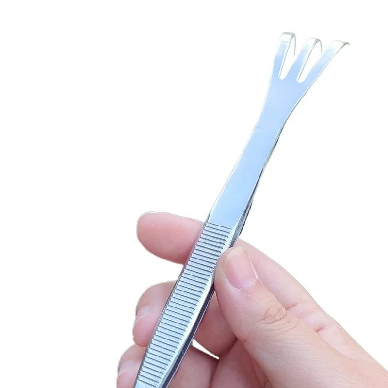 1pc Root Rake Professional Stainless Steel Rake Attachment Outdoors Gardens Bonsai Loosening Tool Dual Purpose Manual Tools