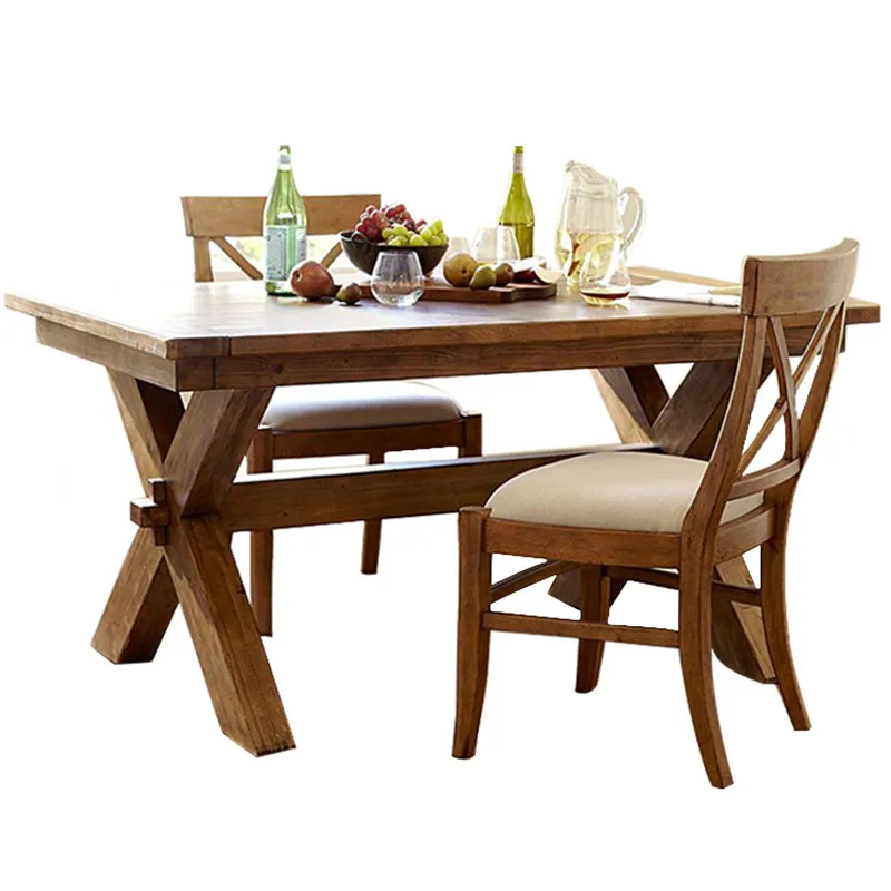 Nordic solid wood conference table simple modern tea table desk negotiation