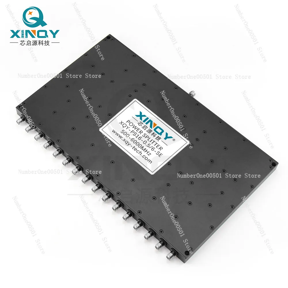 

XINQY 500-6000MHz microstrip power splitter 0.5-6G SMA female 1-point 16-channel combiner