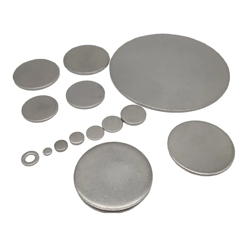 thickness 1.3mm OD13mm to 80mm Stainless Steel Circular Plate 304 Disc Plate Circular Flat-plate Round Disk Sheet Customized