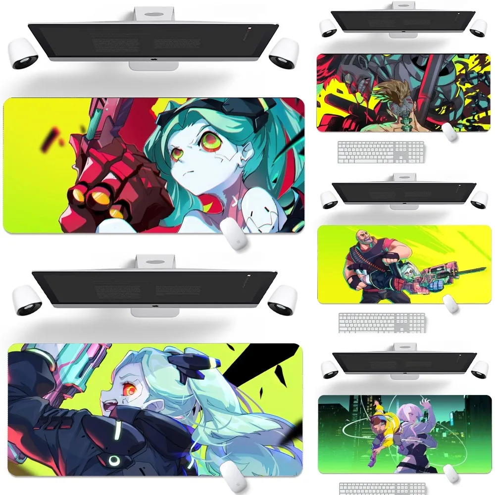 

C-Cyberpunk Game E-Edgerunners Mousepad New Arrivals Large Gaming Mousepad L XL XXL Gamer Mouse Pad Size For Keyboards Mat