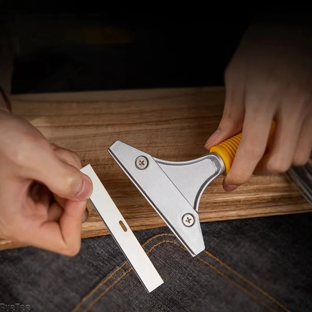 

Нож-скребок из алюминиевого сплава с прозрачным лезвием для очистки стекла, швов, полов, стен, кожи, удаления клея с мрамора, специальный инструмент