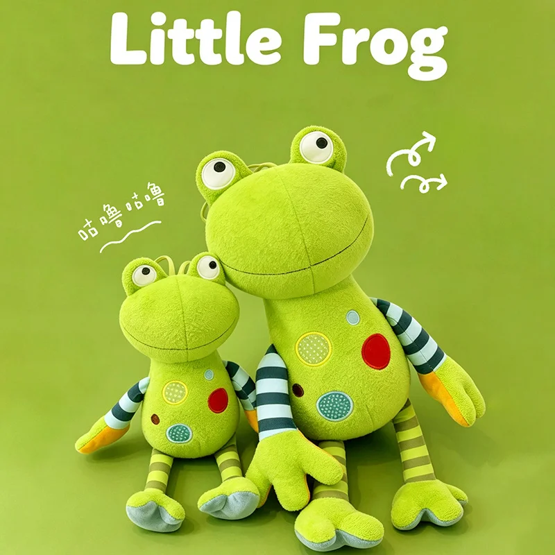 Creativity Green Sit Frog - Peluche de Rana con Ojos Grandes, Muñeco Colgante, Juguetes Suaves y Lindos, Figura Reconfortante para Bebés, Regalo de Navidad y Halloween