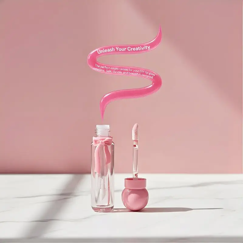 6ml Small Lip Gloss Tubes Transparent Plastic Refillable Containers for Travel DIY Makeup Sample Storage view 5