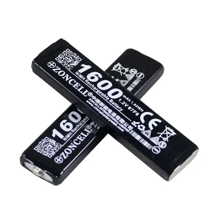 Bateria de goma de mascar CIS core 1600mAh Ni MH 67F6 67F6, reprodutor MD, bateria de fone de ouvido 1.2V 1.2V