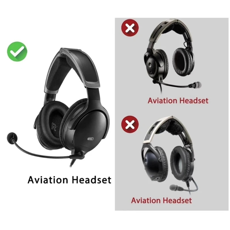 Quality Ear Cushions for  Aviation Headsets EarPads Featuring Soft Protein Leather and Soundproofing Ear Cushions