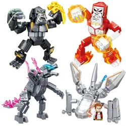 Prehistoric Planet Jurassic Age Dinosaur Compatible Dinosaur Gorilla King Kong Building Block Mini Model Action Figures Toy Gift