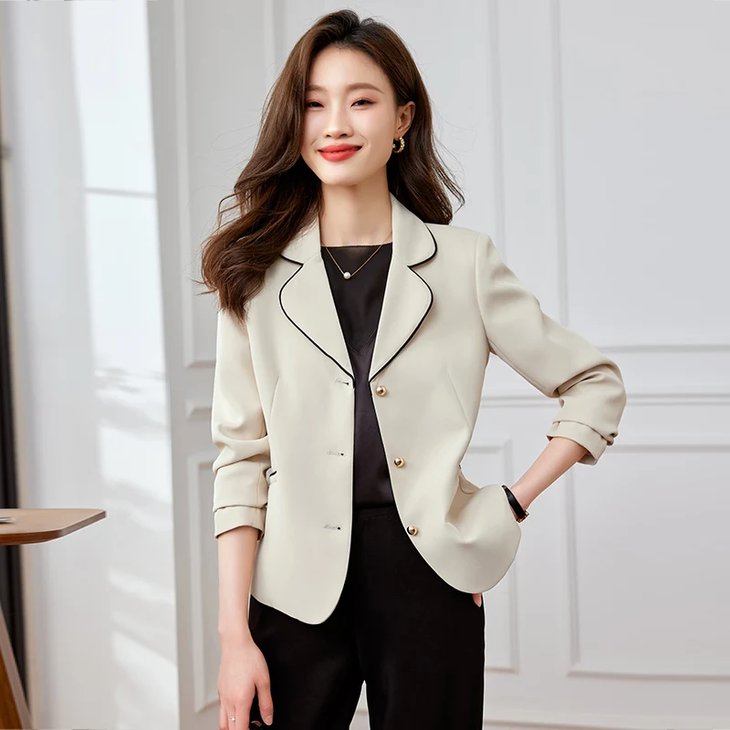 

UNXX Elegant Short Blazer for Women 2023 Autumn New Korean Style Commuter Petite Casual Jacket Female Office Lady Top Hot Sale