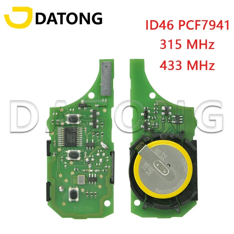 Datong World papan PCB kunci jarak jauh mobil untuk Rang Rover Land Discovery 3 ID46 PCF7941 Chip 315/434 Mhz suku cadang pengganti