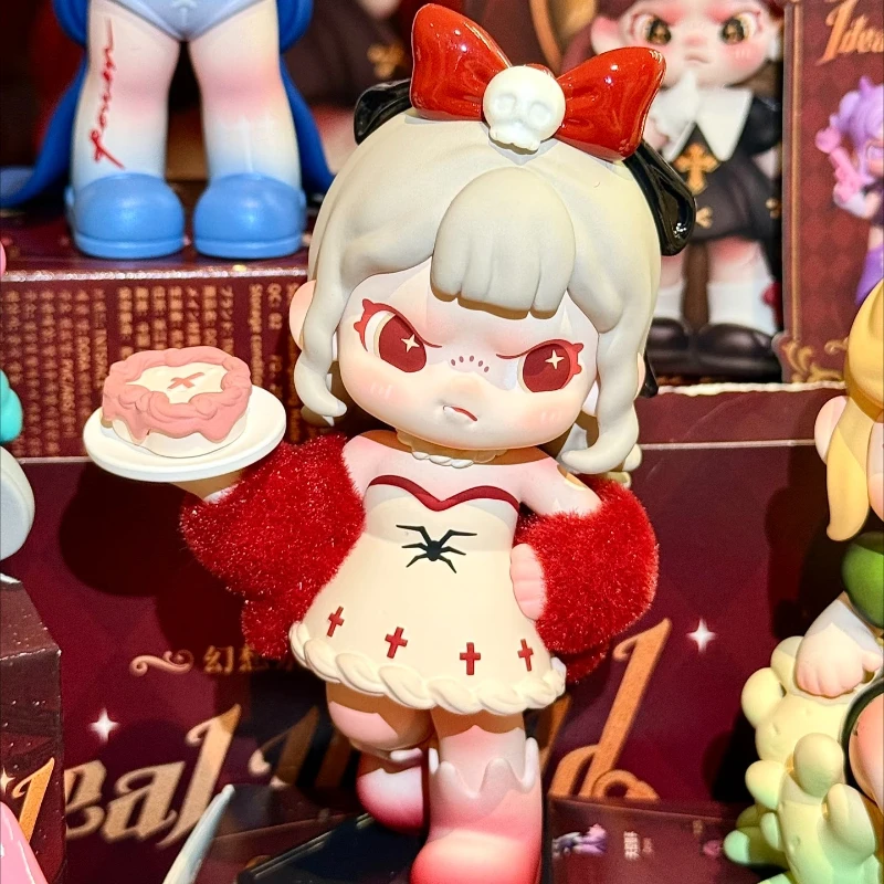 도라 판타지 파라다이스 블라인드 박스 트렌드 장난감 및 애니메이션 원형 테이블 장식품 모델 장식품 수제 생일 선물 컬렉션