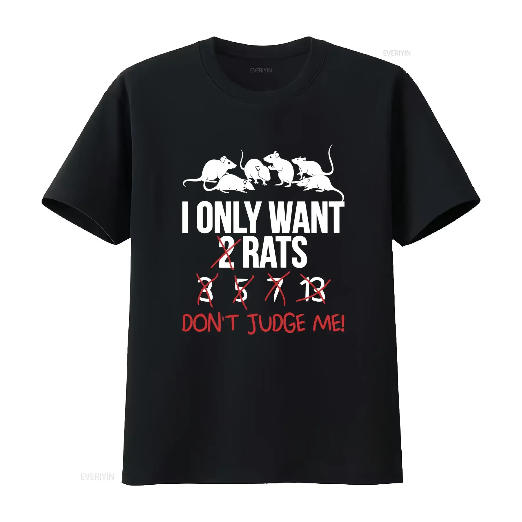 Funny Rat Saying Pet T Shirt Fancy Merch Top I only want 2 rats don't judge me owners gifts vintage Washed Stretched