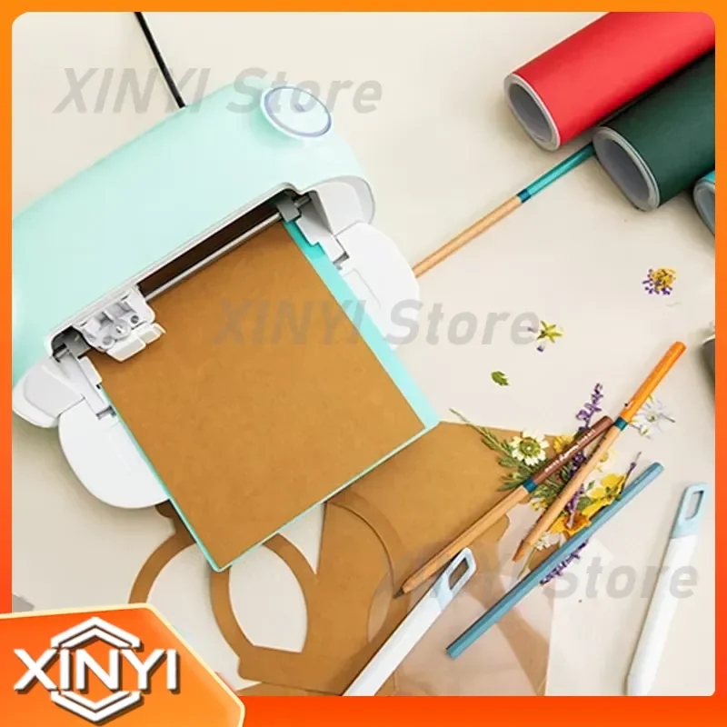 Automatic Edge Patrol Cutting Machine for Desktop Vinyl Engraving DIY Craft Tool with Fan Support for Cricut Silhouette