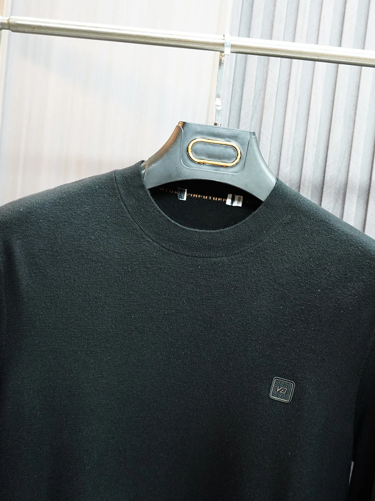 

Мужской деловой повседневный круглый вязаный свитер Ne, осень-зима, длинная удобная дышащая толстовка на молнии с капюшоном