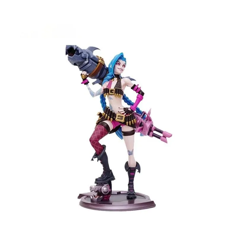 

Genuine Goods in Stock LOL Jinx Authentic Game Character Static Products of Peripheral Character Toy Models Holiday Gifts