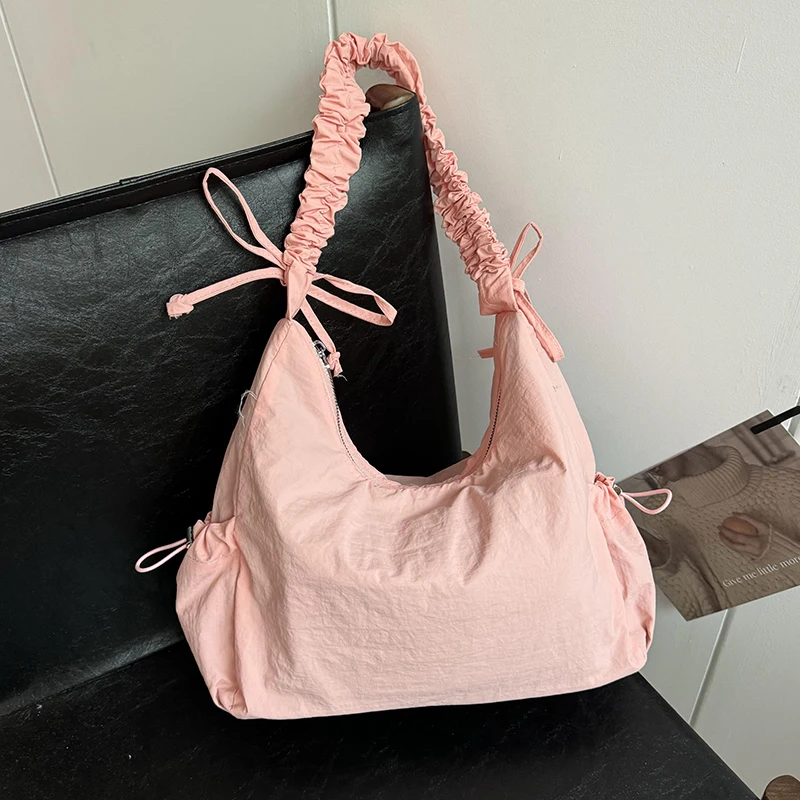 

Fashion Large Capacity Nylon Bag Trend Versatile Style Leisure New Women's Shoulder Bags Concise Sewing Thread Tote Bags