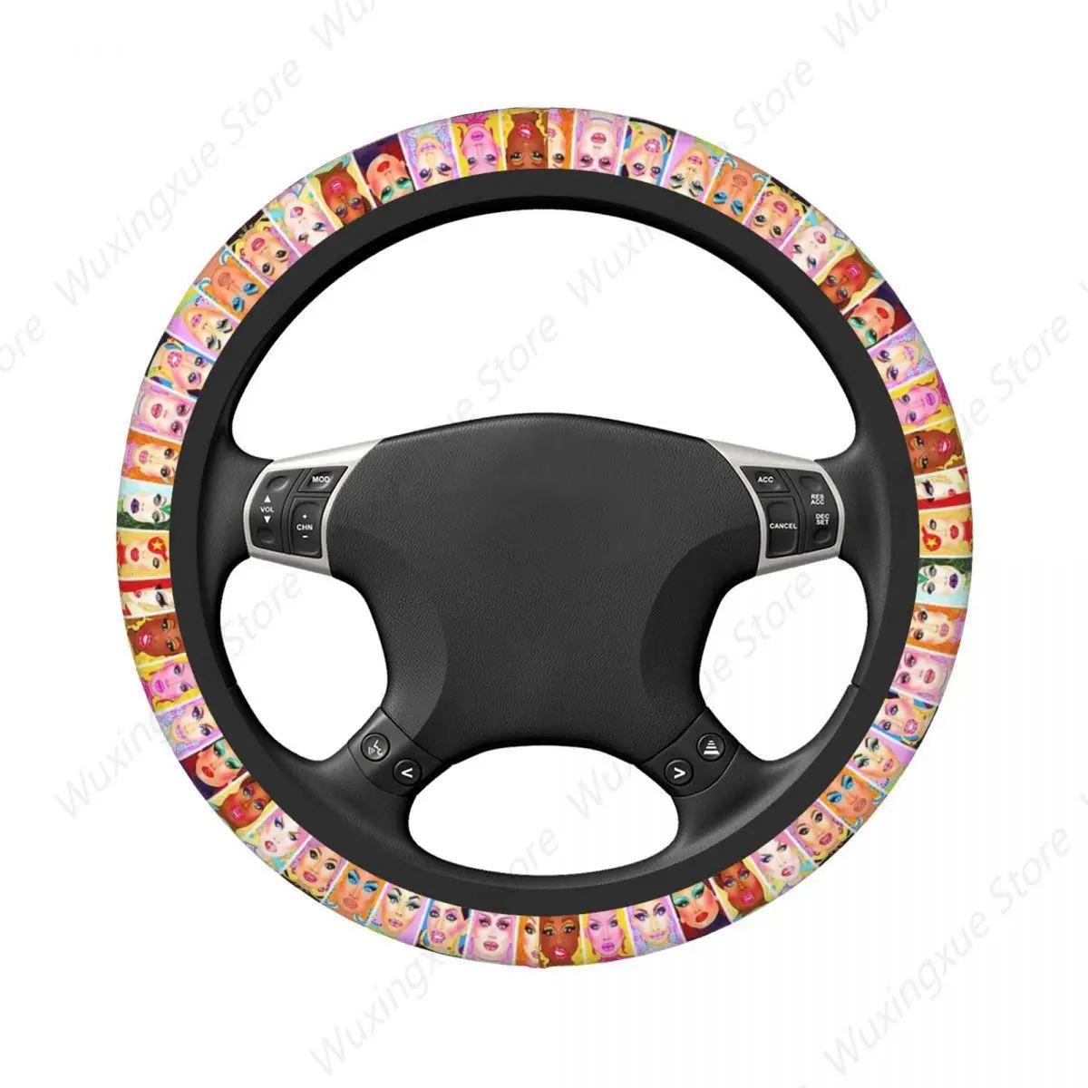 DRAG QUEEN ROYALTY Thickening Car Steering Wheel Cover 38cm Universal Suitable Car-styling Car Accessories