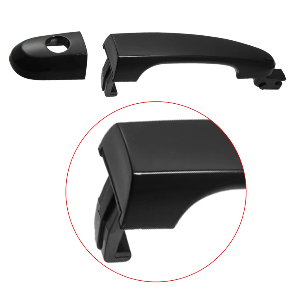 Noir - Poignée de porte arrière en verre pour KIA Sportage 2004 - 2010