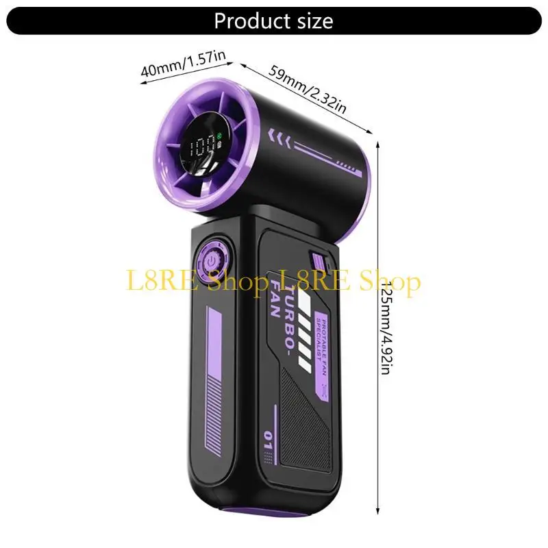 L8RE محمولة محمولة مروحة تبريد مروحة صغيرة 3600MAH