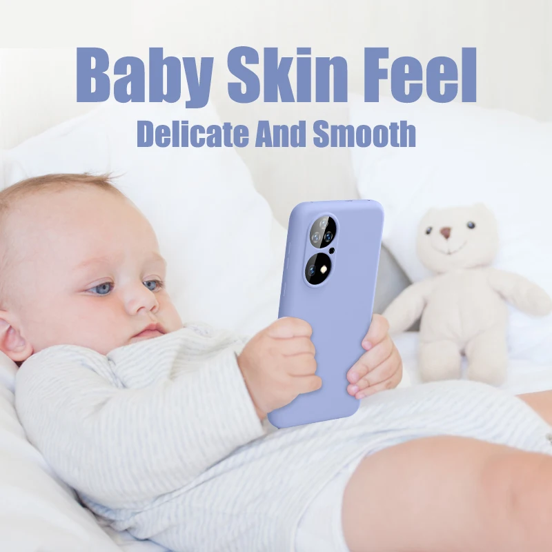 

2024 NEW LIquid Silicone Case For Huawei P50 P40 P30 P20 Pro Lite Shockproof Cover Mate 30 20 Pro Lite Phone Cases Accessories