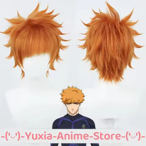 Blue Lock Kunigami Rensuke Cosplay Wig Anime Game Roleplay Party Costume Prop Synthetic Hair Heat Resistant Fiber
