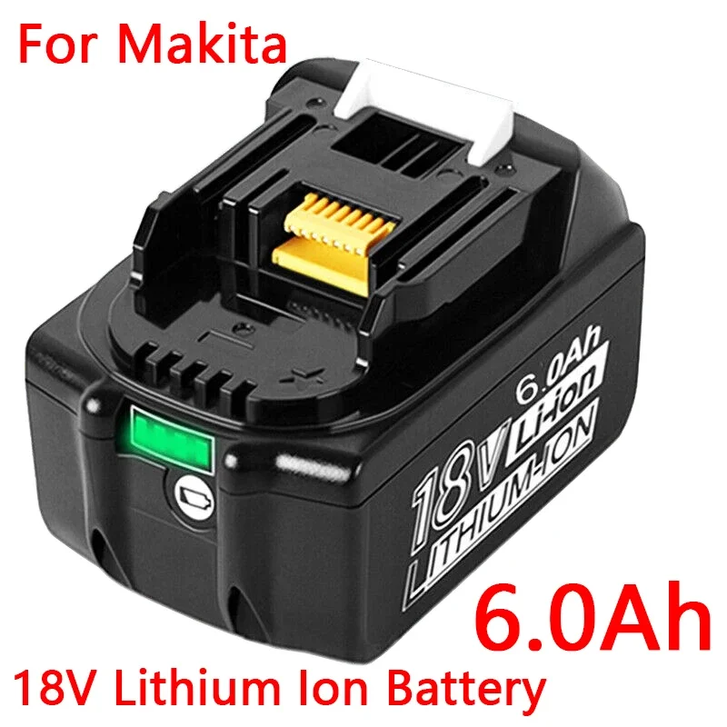 

For Makita 18V 6.0Ah 9.0Ah Rechargeable Lithium Battery,For Cordless Power Tools BL1860B BL1830 BL1840 Replacement Battery