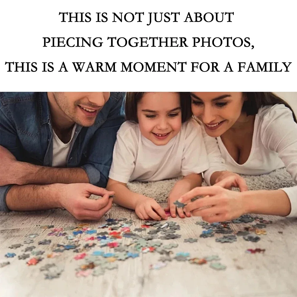 1 Piece Customized Puzzle Wooden Puzzle, Image Puzzle, Small Size Framed Large Size Unframed Birthday Celebration Wedding Memori